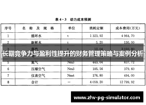 长期竞争力与盈利性提升的财务管理策略与案例分析 长期竞争力与盈利性提升的财务管理策略与案例分析